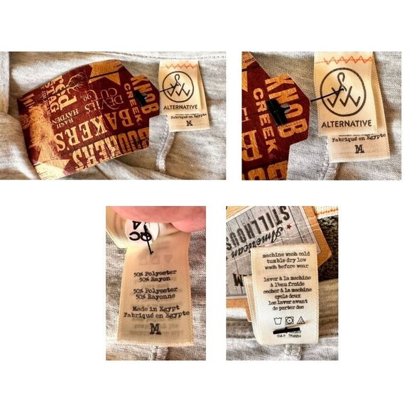 NWT Knob Hill Jim Beam Tee Top Sz M Light Gray Bourbon Whiskey Logo Drop… - Picture 12 of 12